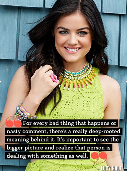 Lucy Hale (Bullying Quote)