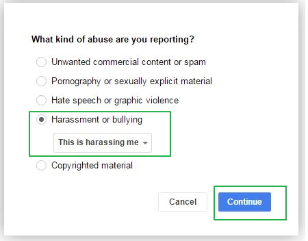 Report a Comment on YouTube (Harassment/Bullying)