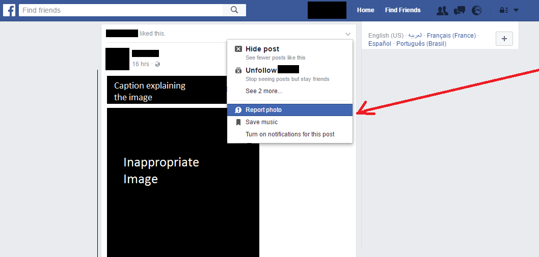 facebook report no response