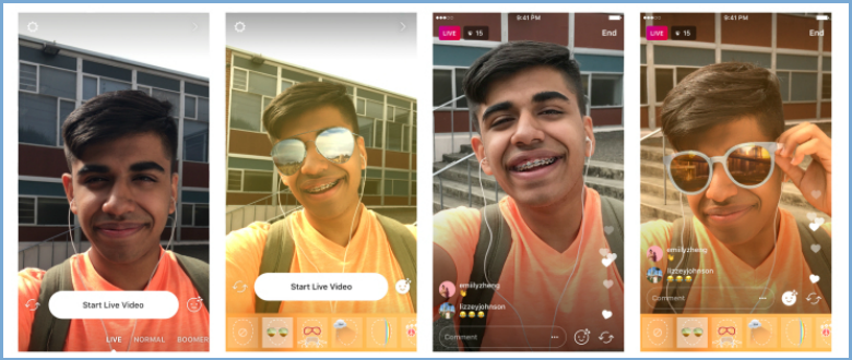 More Fun on Instagram: Play around with Face Filters for Live Video!